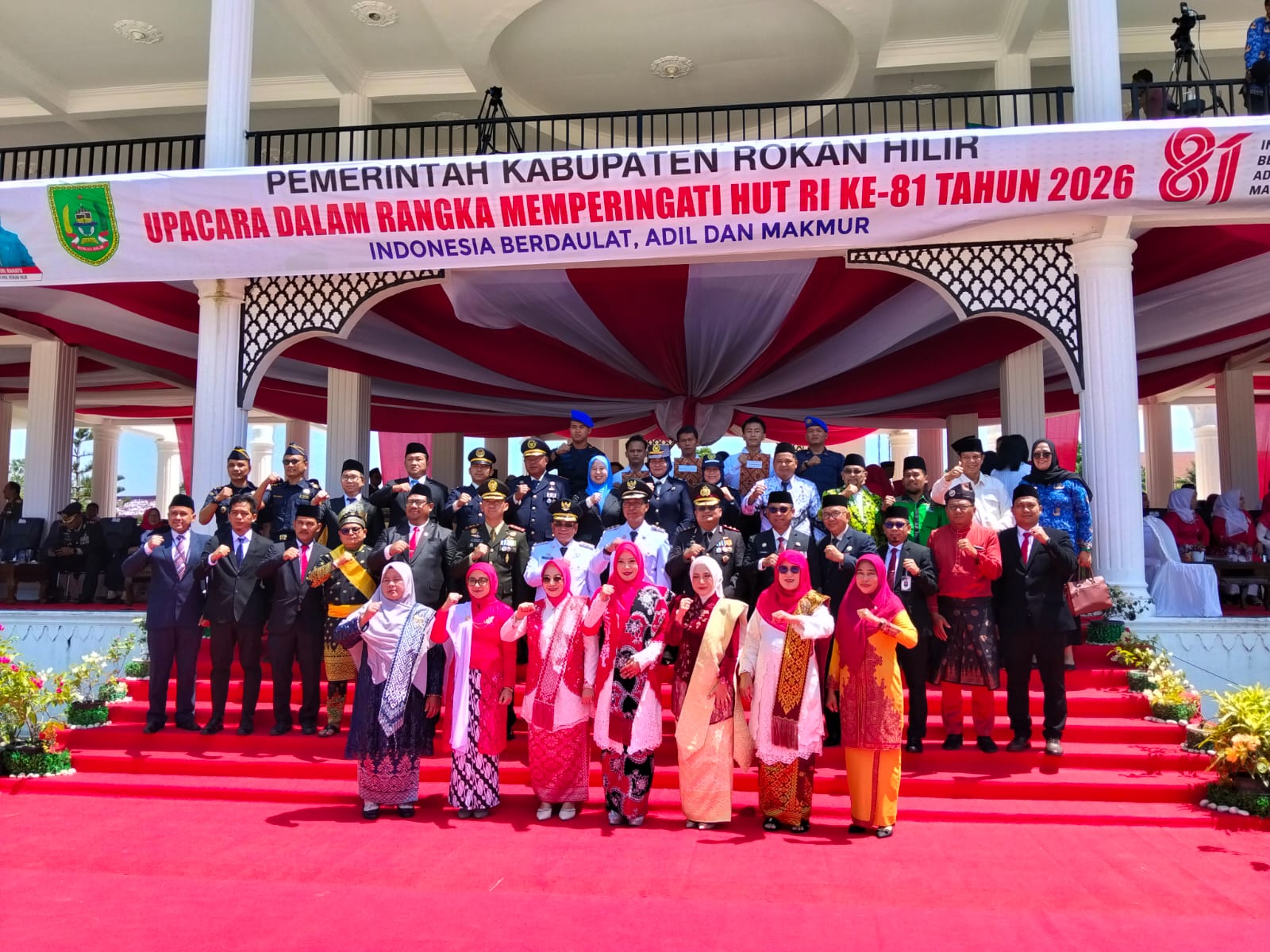 Hadiri Upacara HUT ke-81 Kemerdekaan RI